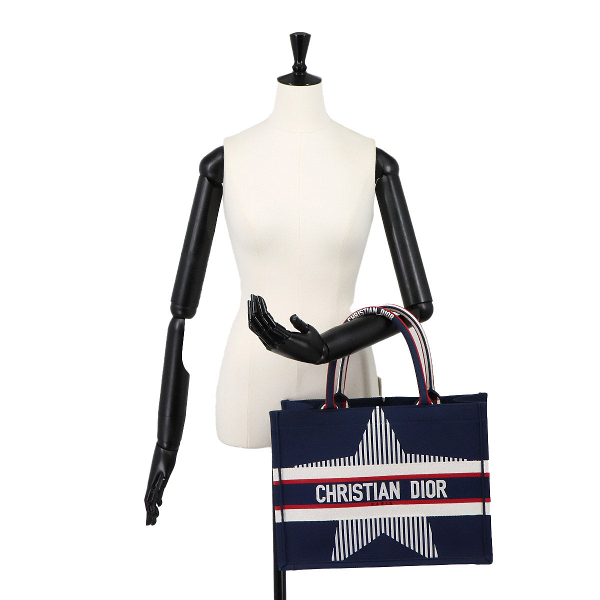 Alps Book Tote Medium Bag Canvas Navy Purse