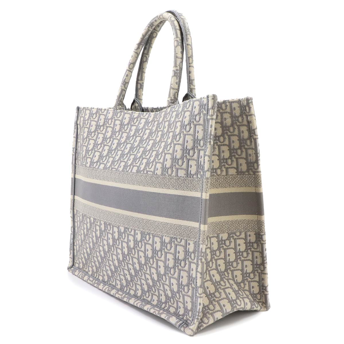 Book Tote Large Bag Oblique Canvas Gray M1286ZRIW