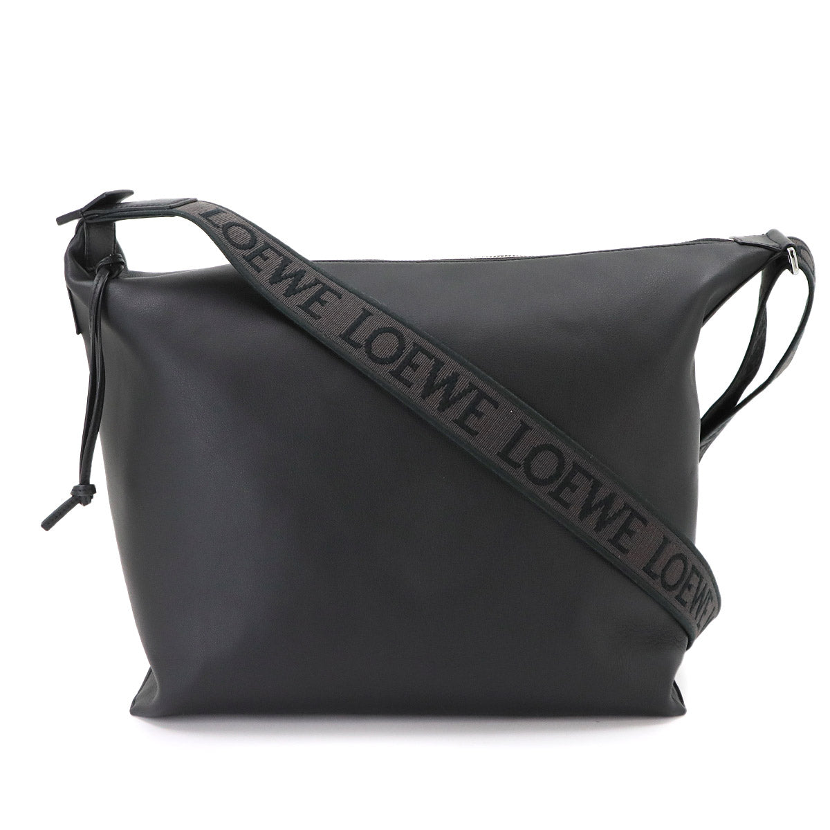 Cubi Crossbody Shoulder Bag Leather Black Anagram
