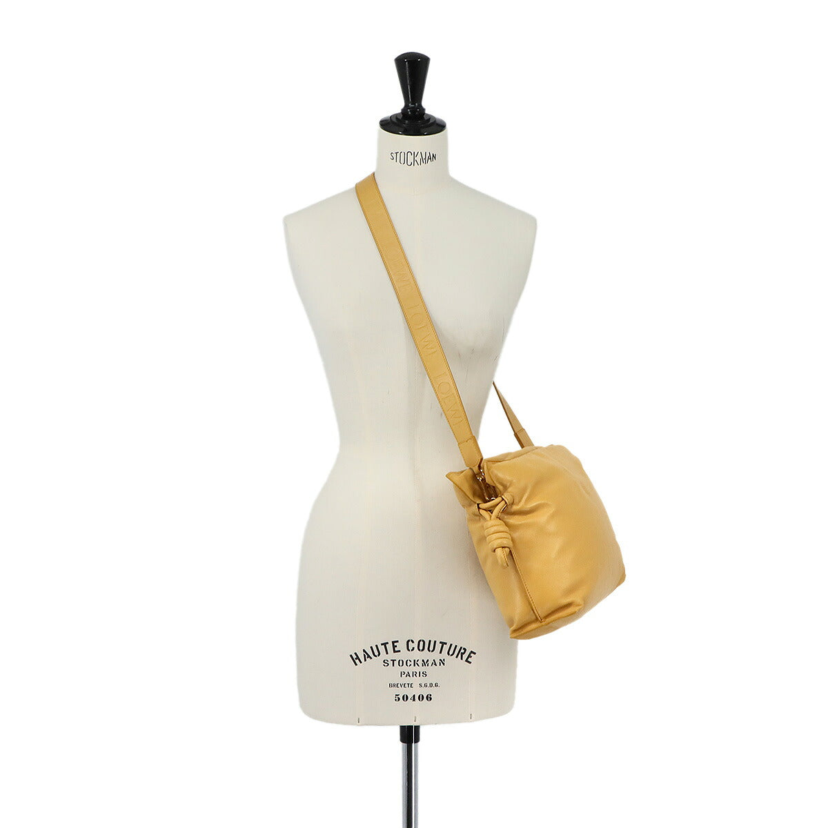 Flamenco Clutch Shoulder Bag Leather Camel Brown Purse
