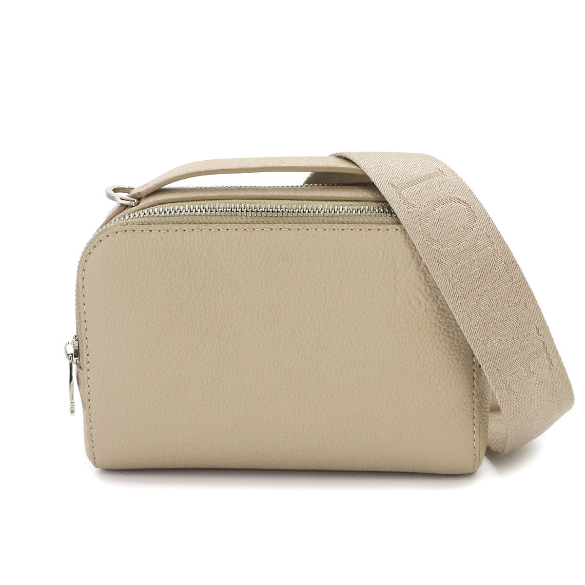 Mini crossbody camera Bag Hand Shoulder Bag Leather Beige Anagram