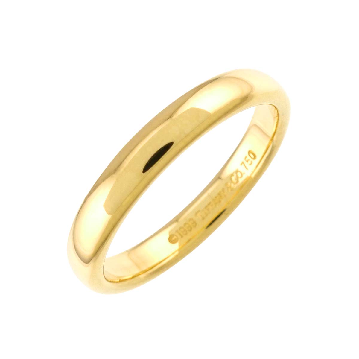 Forever Band Ring 18K Yellow Gold 750 Size5.5-5.75(US)