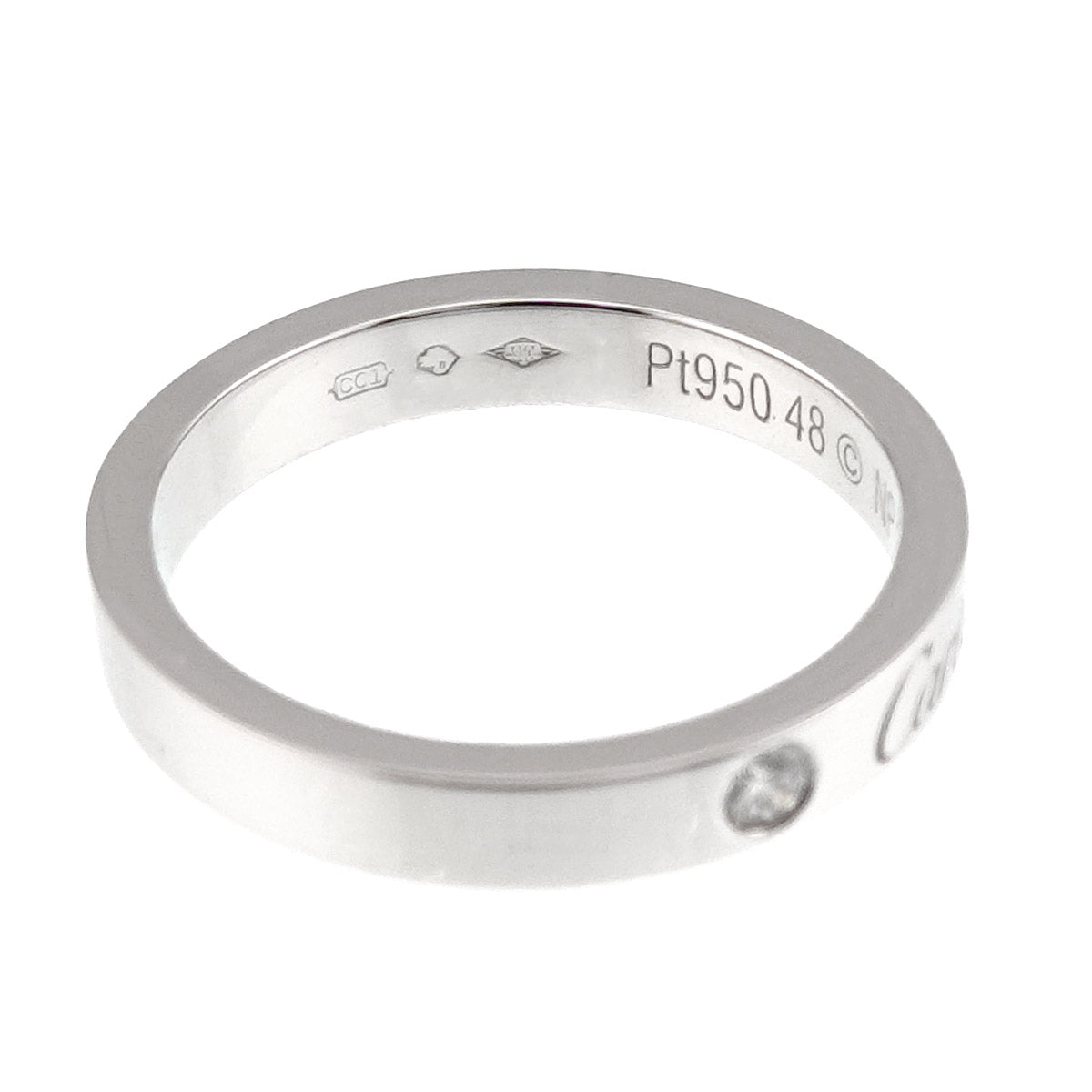 C de Ring Pt Platinum size48 4.75-5(US)