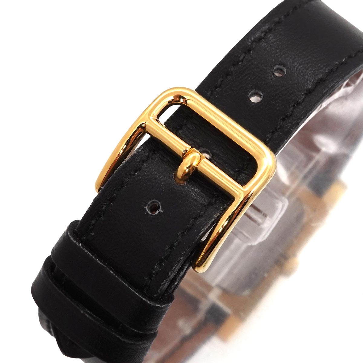 Medor Vintage pyramid Gold studs Quartz White Dial Ladies
