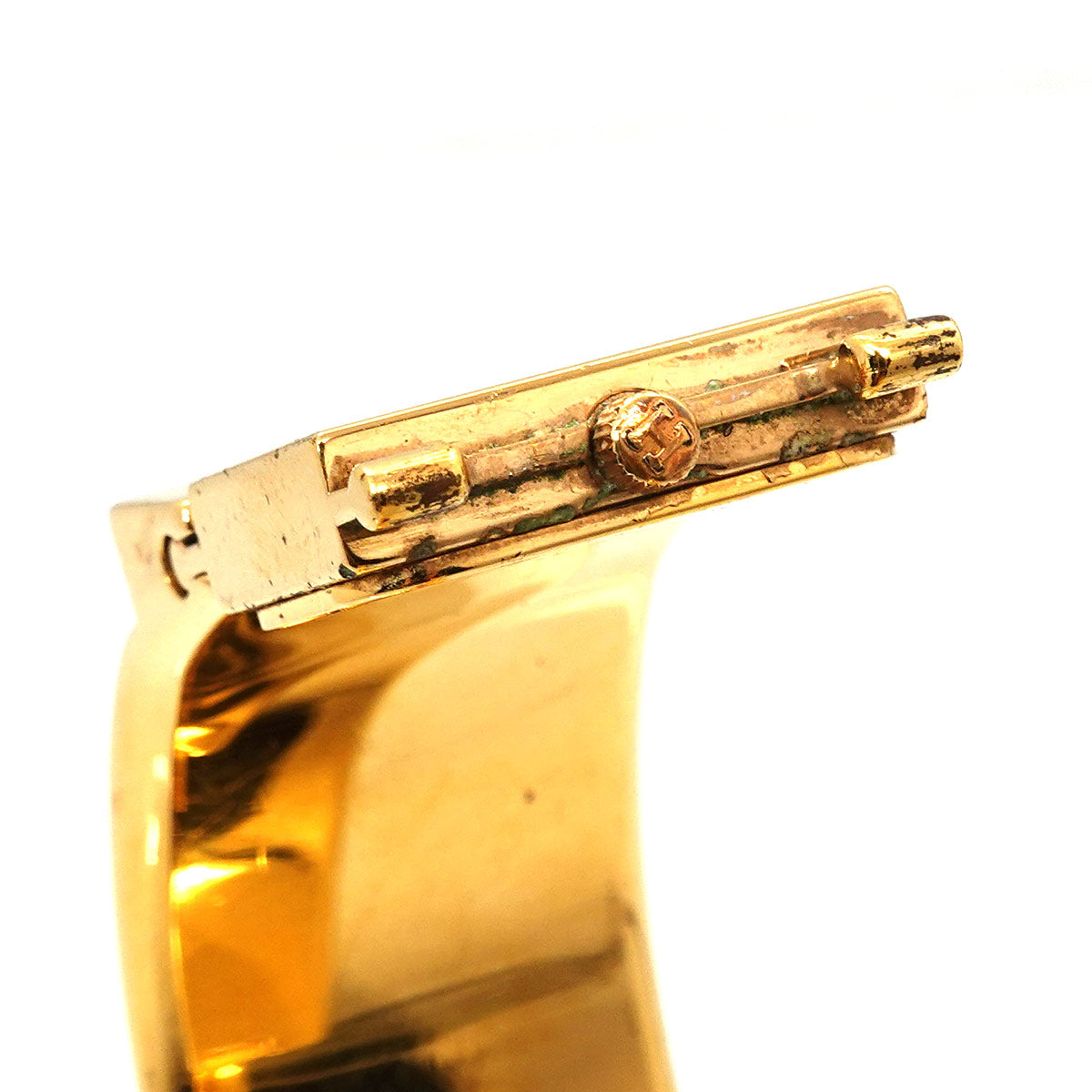 Loquet LO1.201 Quartz Gold Dial Ladies Bngle Watch