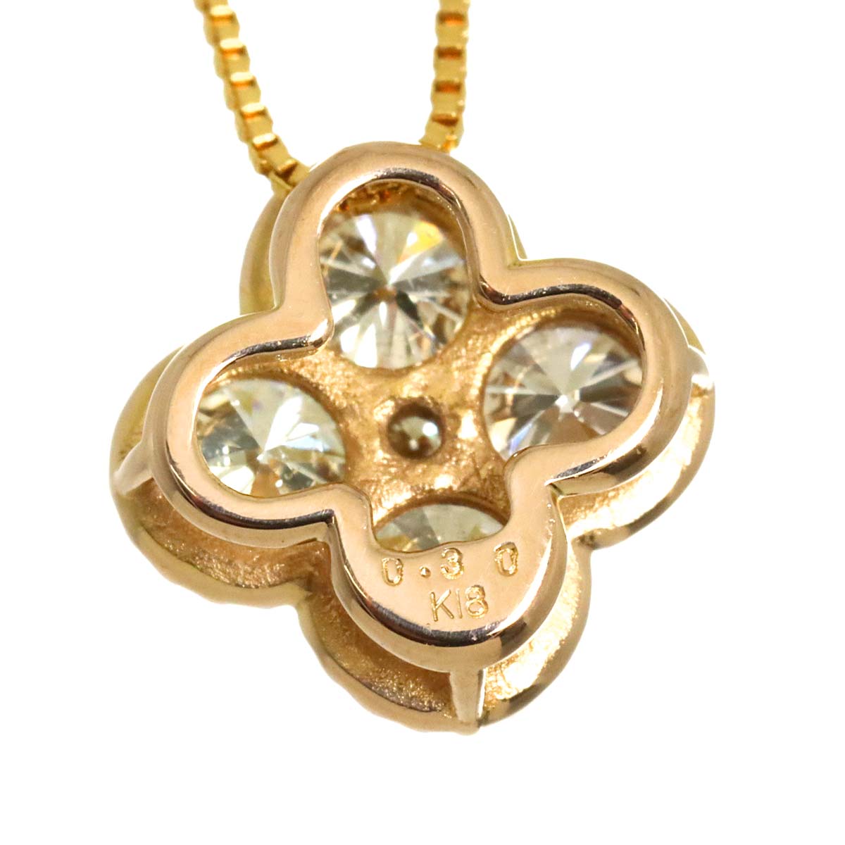 Diamond 0.30ct Necklace 18K Pink Gold 750