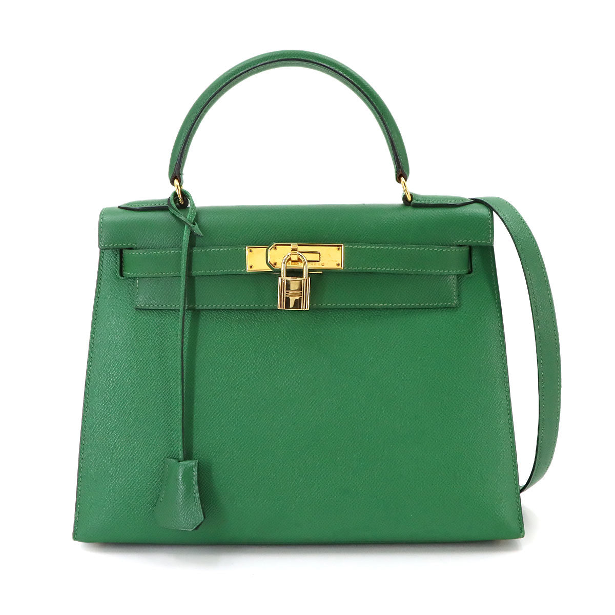 Kelly 28 Couchevel Epsom Vert Benghal Hand Shoulder Bag