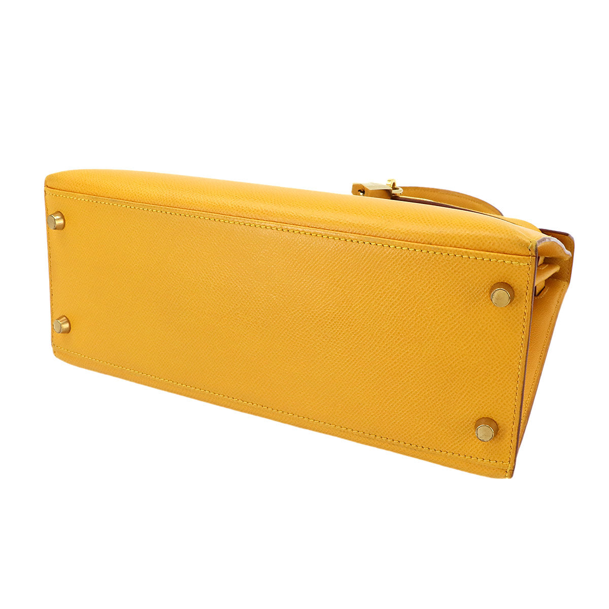 Kelly 28 Couchevel Epsom Jaune 2way Hand Shoulder Bag Purse