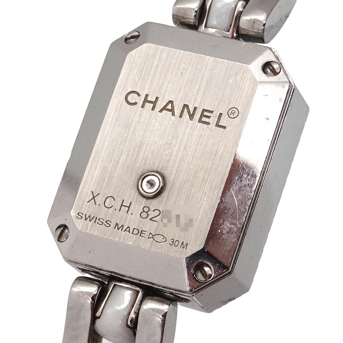 Premiere H2132 Diamond Bezel Ceramic Quartz White Dial Ladies