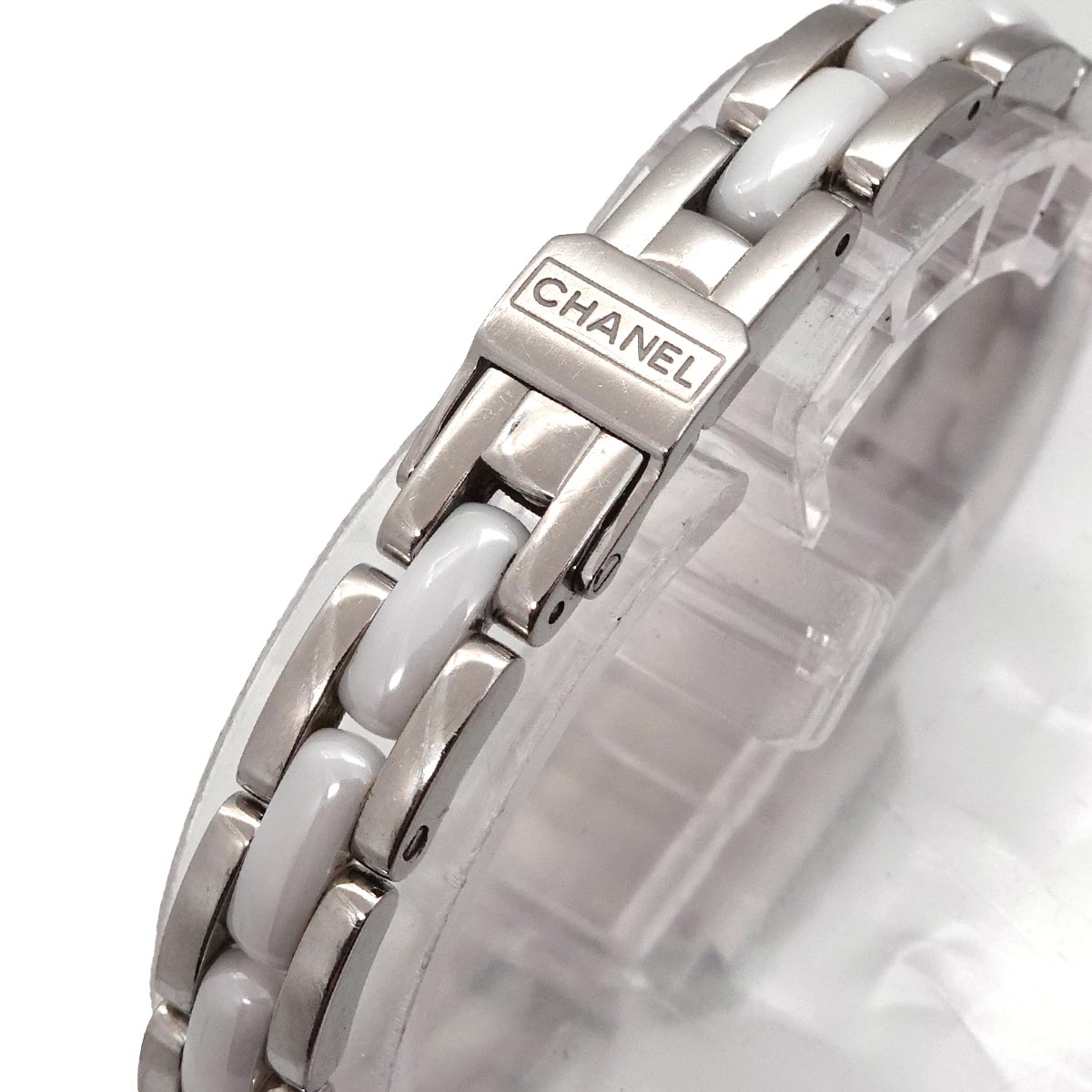 Premiere H2132 Diamond Bezel Ceramic Quartz White Dial Ladies