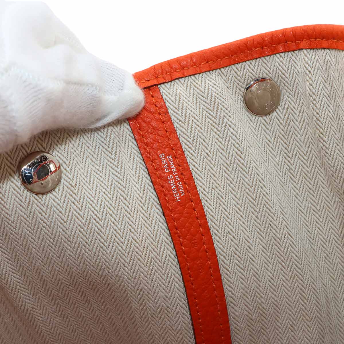 Garden Party PM Tote Bag Vache Country Feu Orange