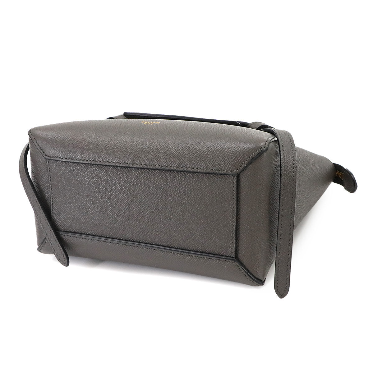 Belt Bag Nano 2way Hand Shoulder Bag Leather Gray 189003