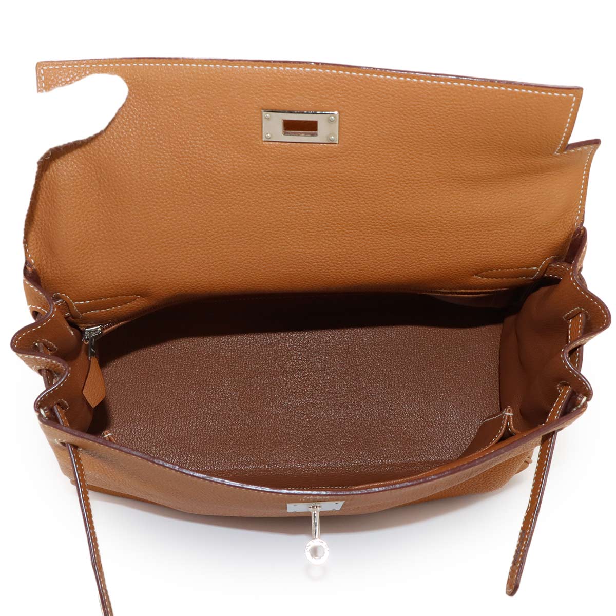 Kelly 32 2way Hand Shoulder Bag Togo Gold Purse