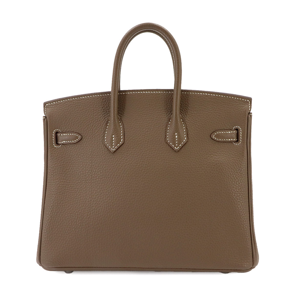 Birkin 25 Togo Leather Etoupe Hand Bag Purse