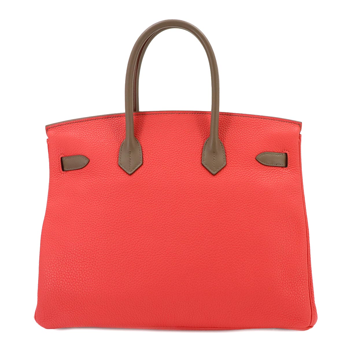 Birkin 35 Casaque Hand Bag Taurillon Clemence Swift Rose Jaipur