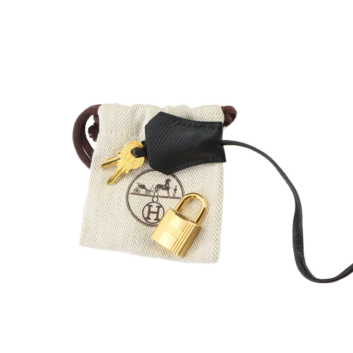 Kelly 28 Veau Epsom Black 2way Hand Shoulder Bag Purse