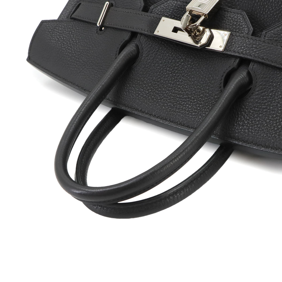 Haut a Courroies 32 Togo Black Hand Bag Purse