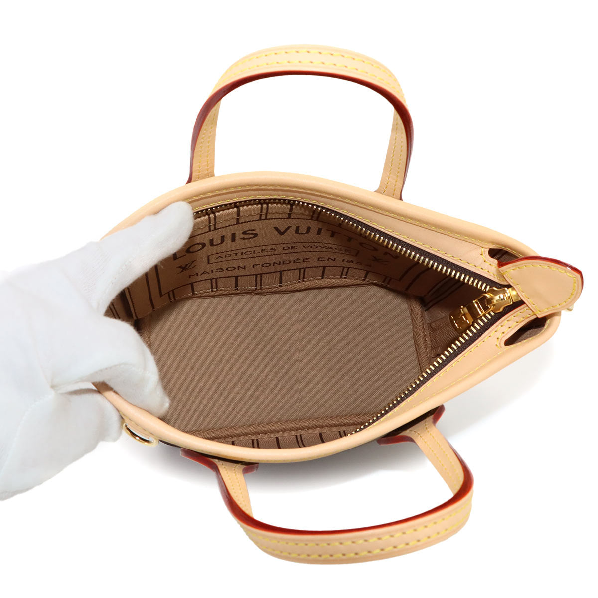 Monogram Neverfull BB Tote Shoulder Bag Brown M46705