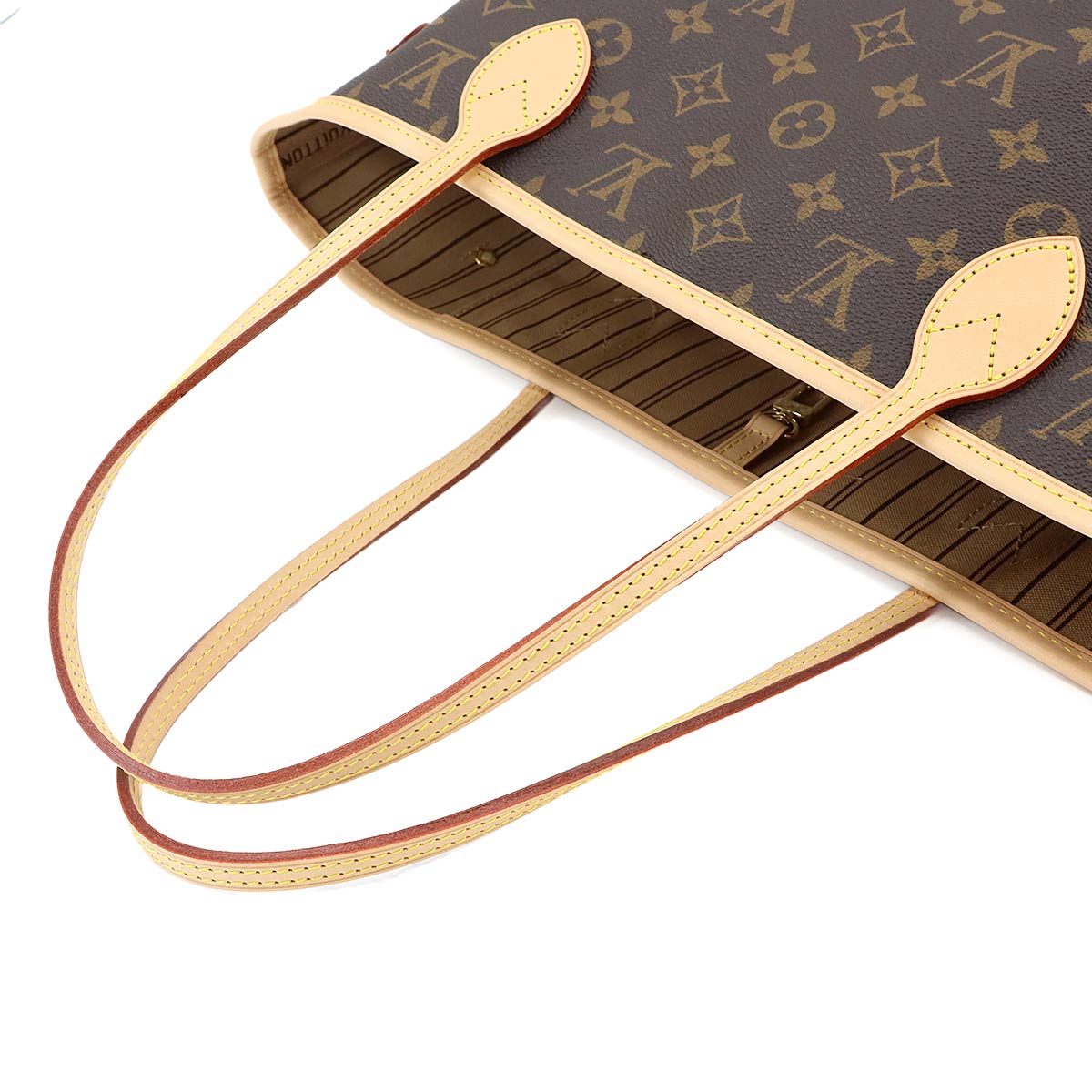 Monogram Neverfull MM Tote Bag Beige M46975 Purse