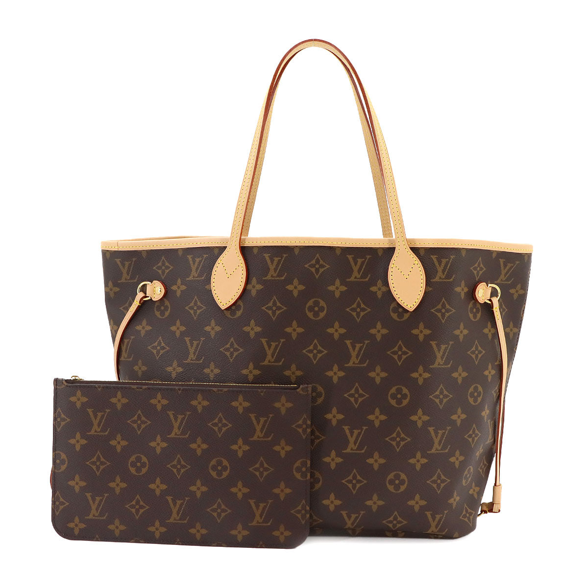 Monogram Neverfull MM Tote Bag Beige M46975 Purse