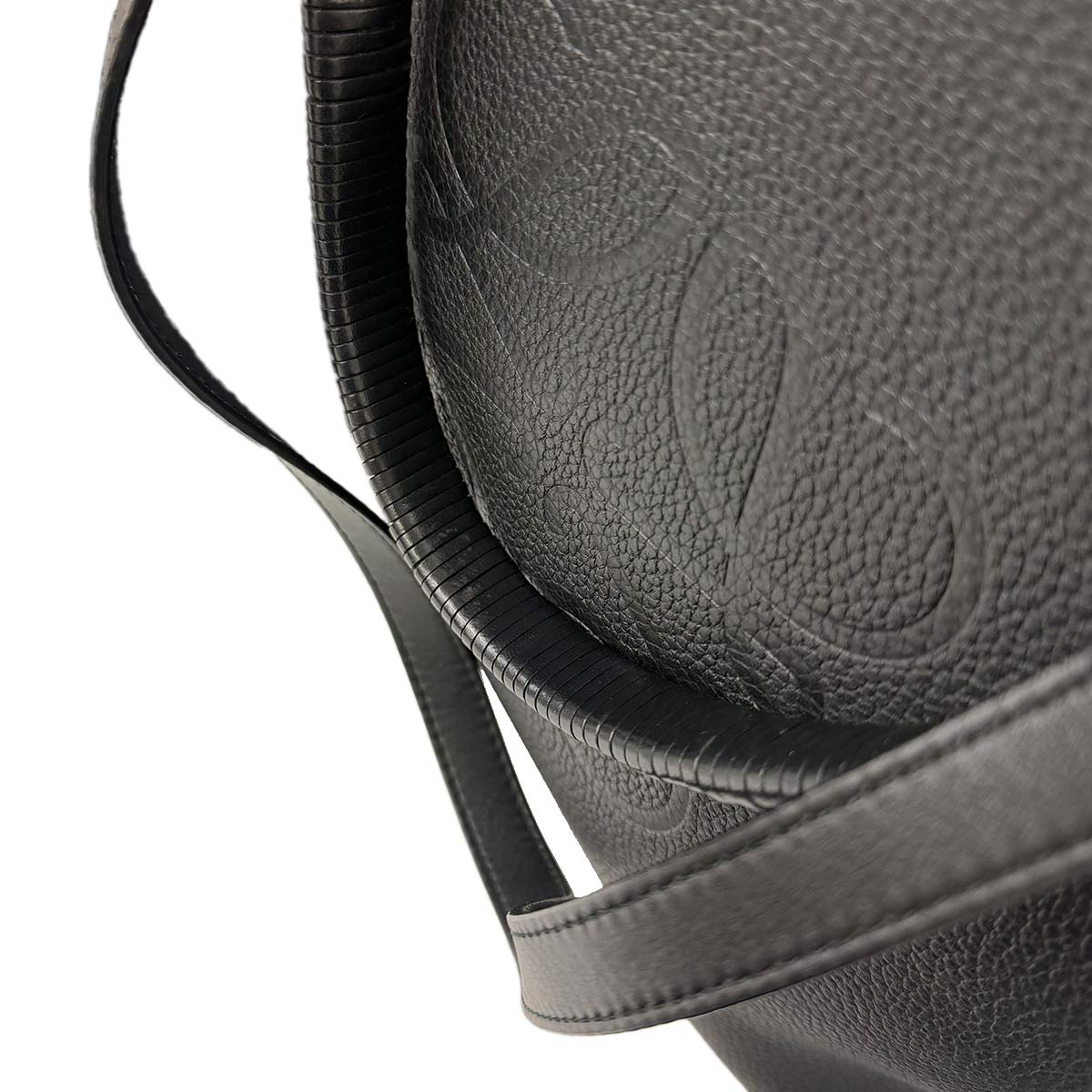 Anagram Small Tote Bag Leather Black Purse