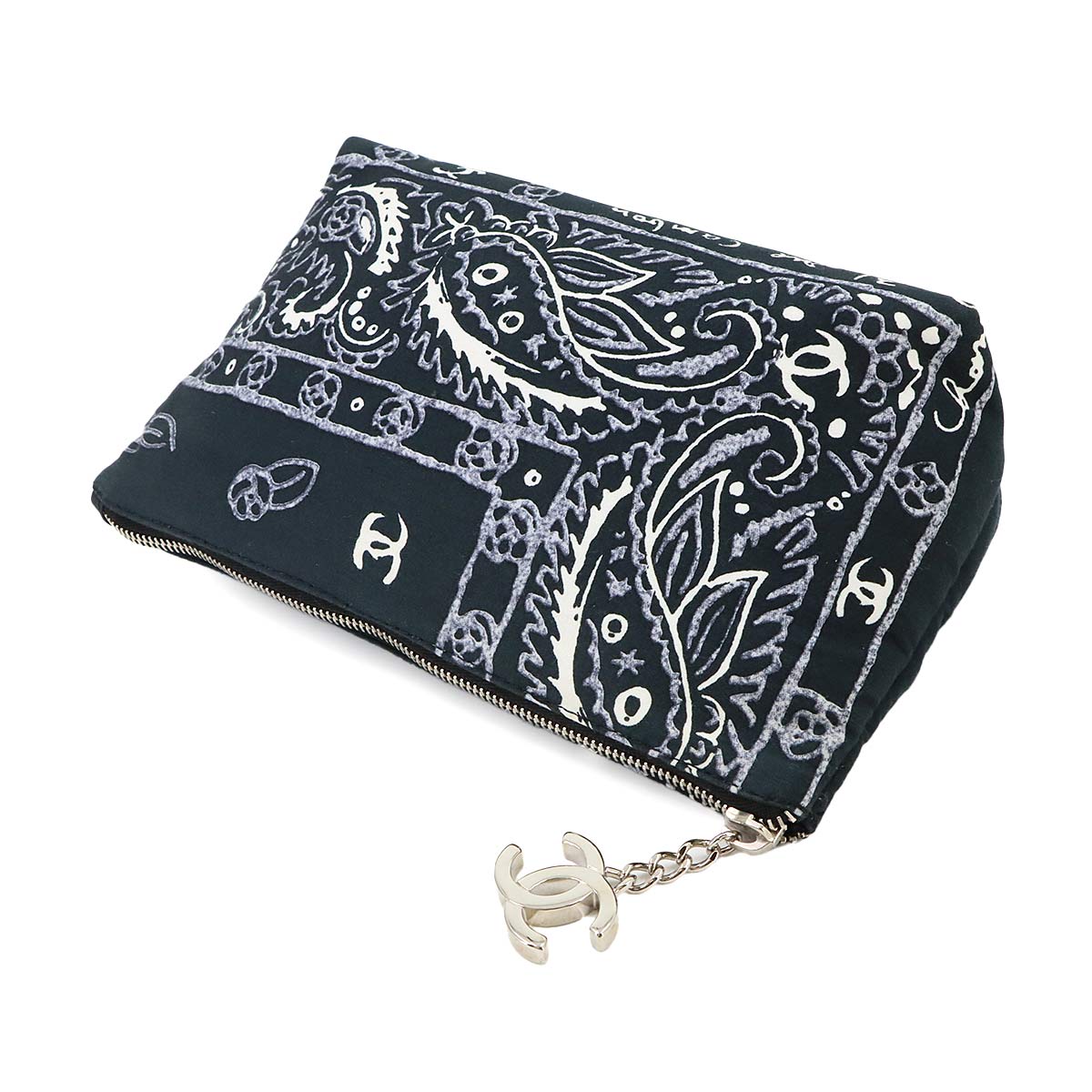 Coco Mark Pouch Canvas Black Purse