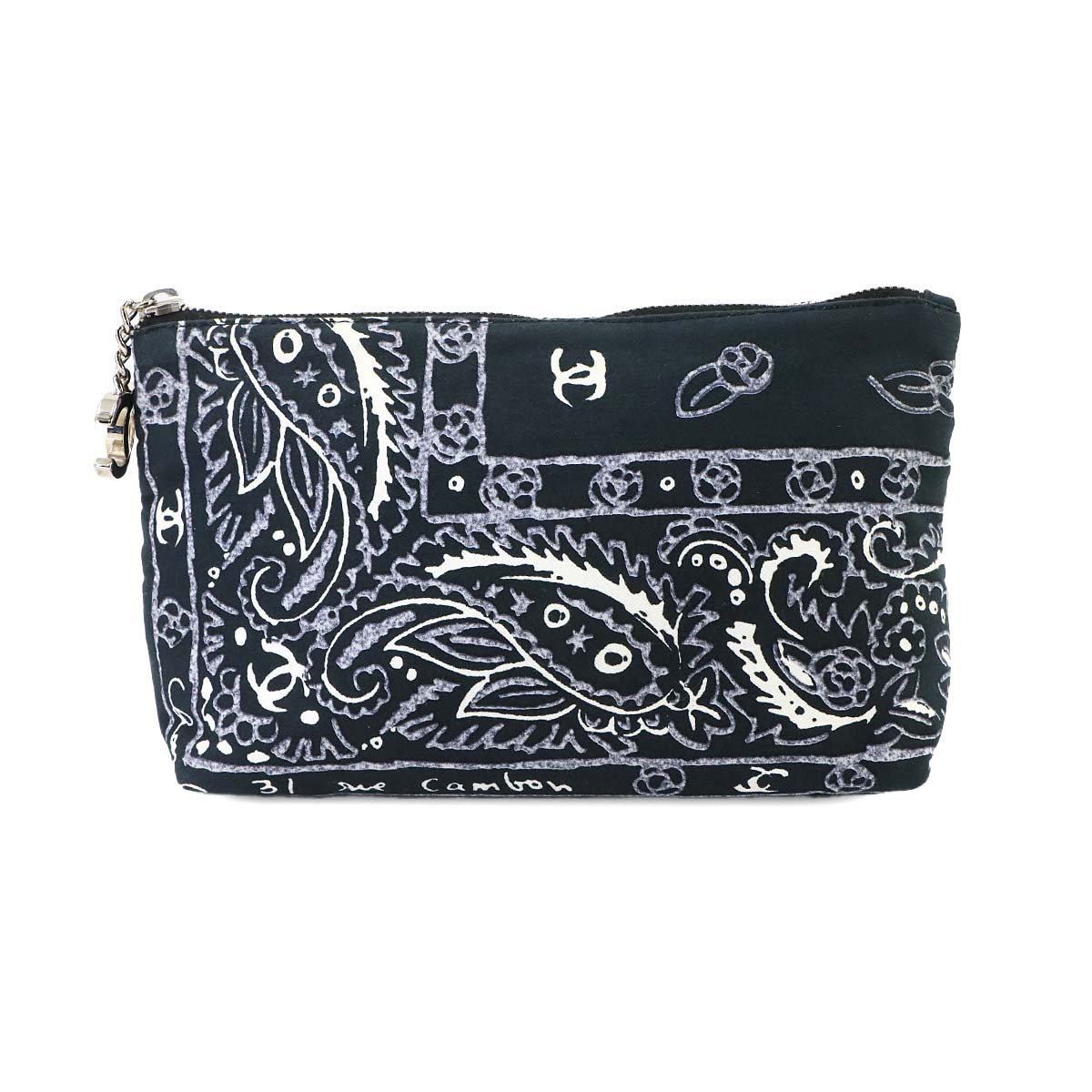 Coco Mark Pouch Canvas Black Purse