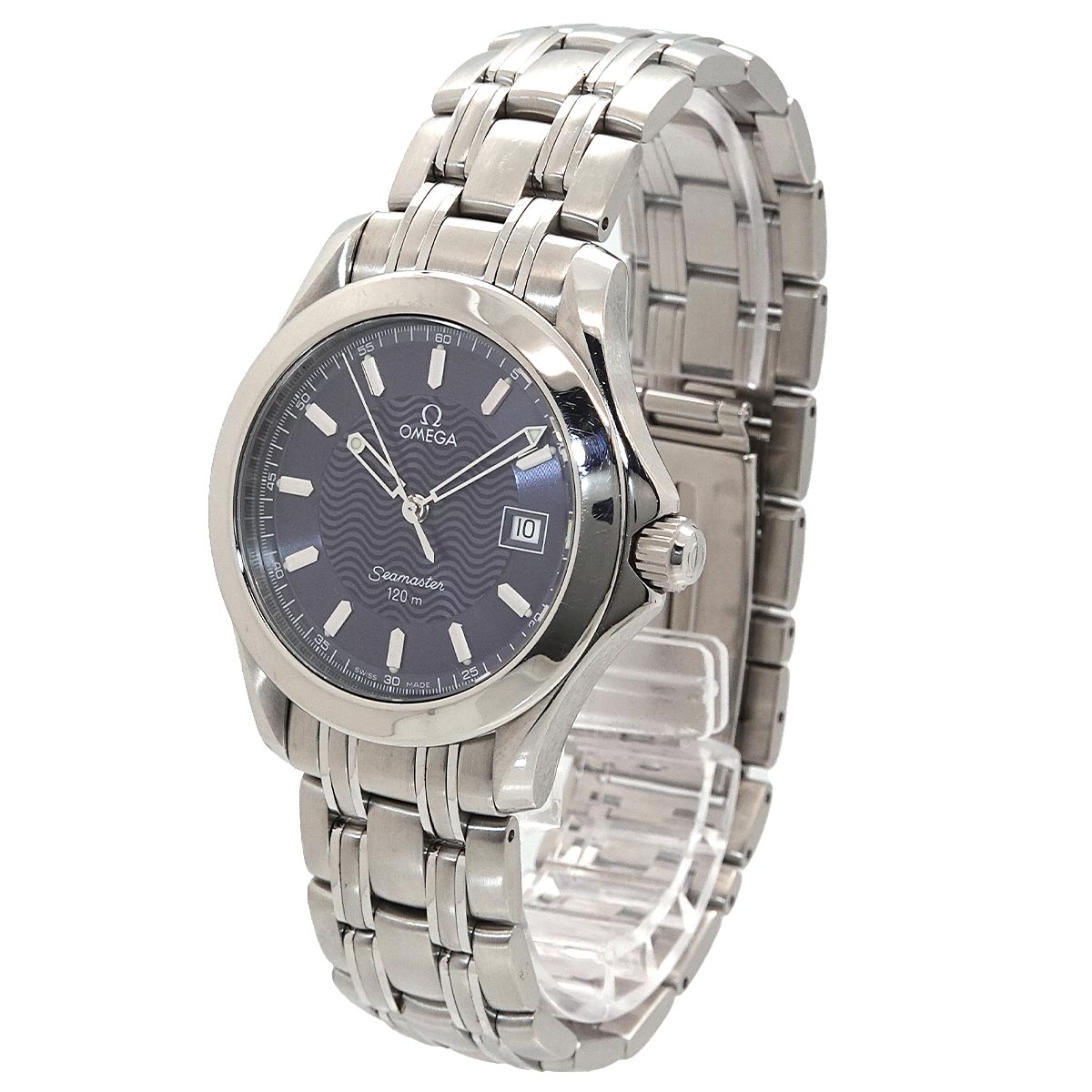 Seamaster 120m 2511 81 Quartz Date Navy Dial Mens Watch