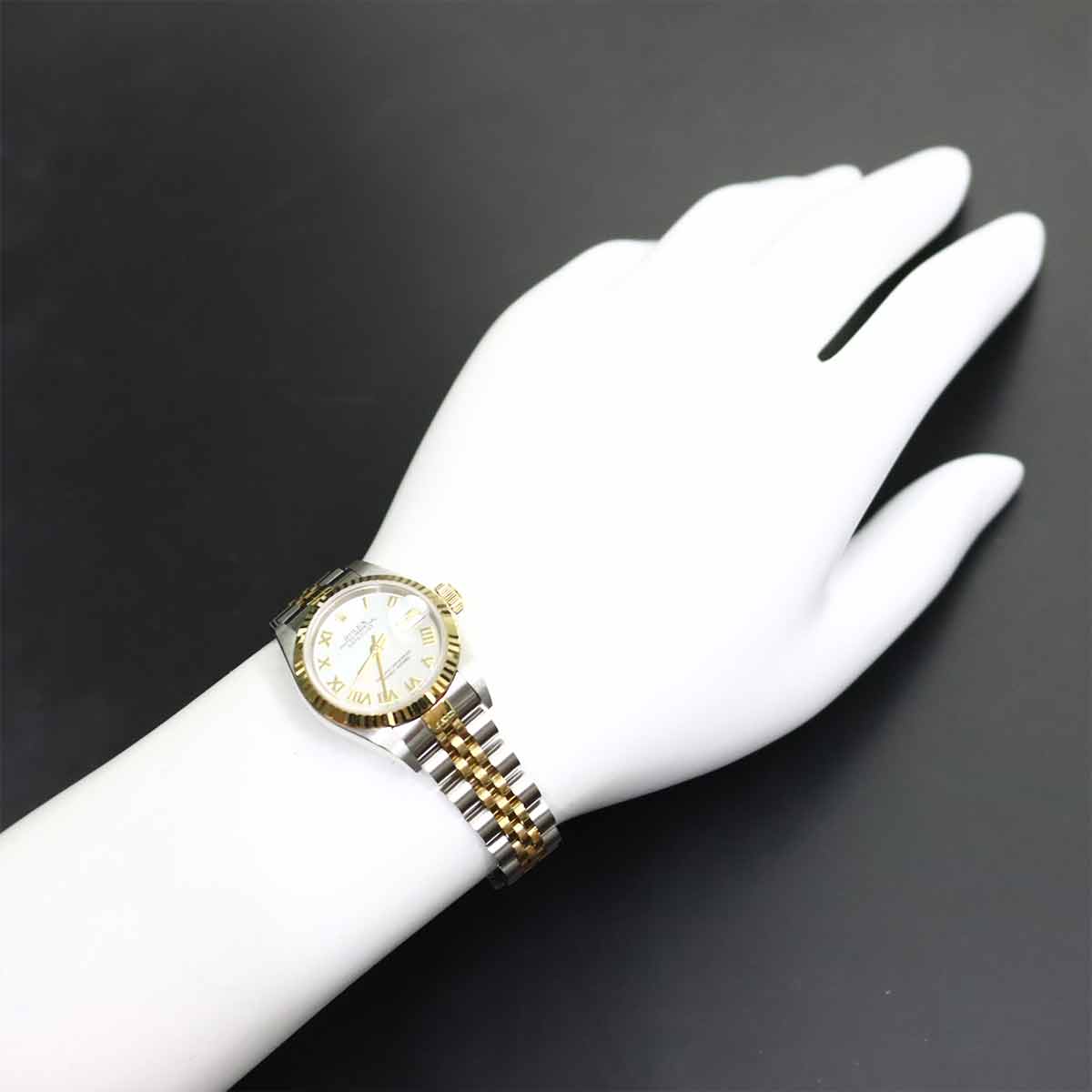 Datejust 79173NR Serial Y 750 YG White Shell Dial Ladies Watch