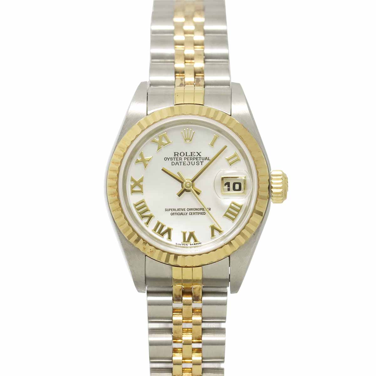 Datejust 79173NR Serial Y 750 YG White Shell Dial Ladies Watch