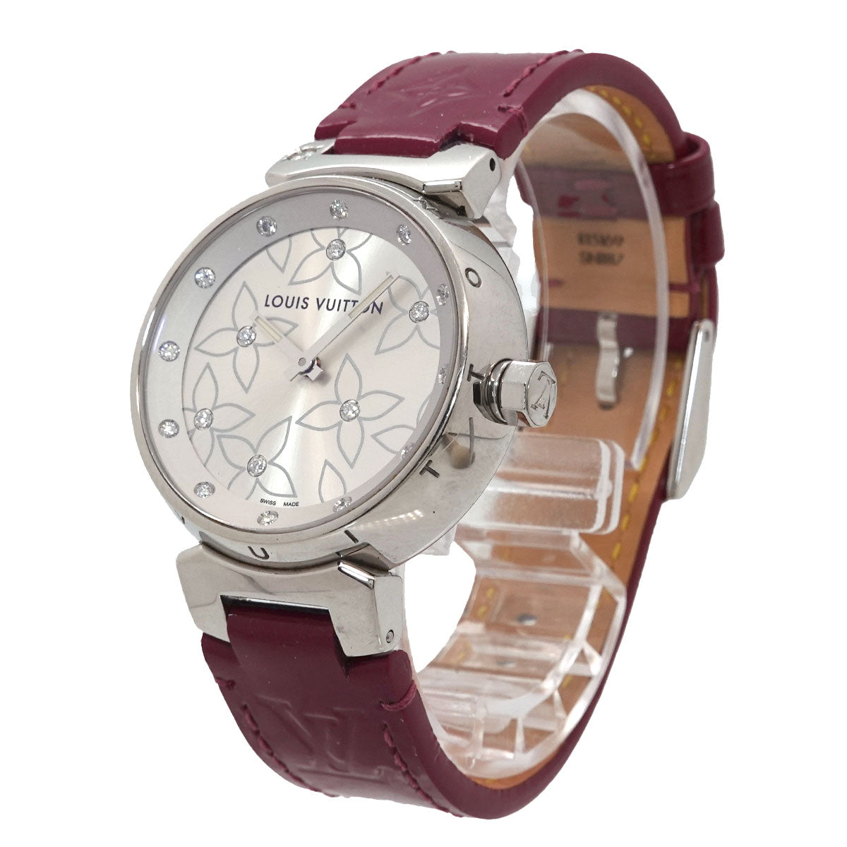 Tambour Q131F Diamond Silver Dial Quartz Ladies Watch