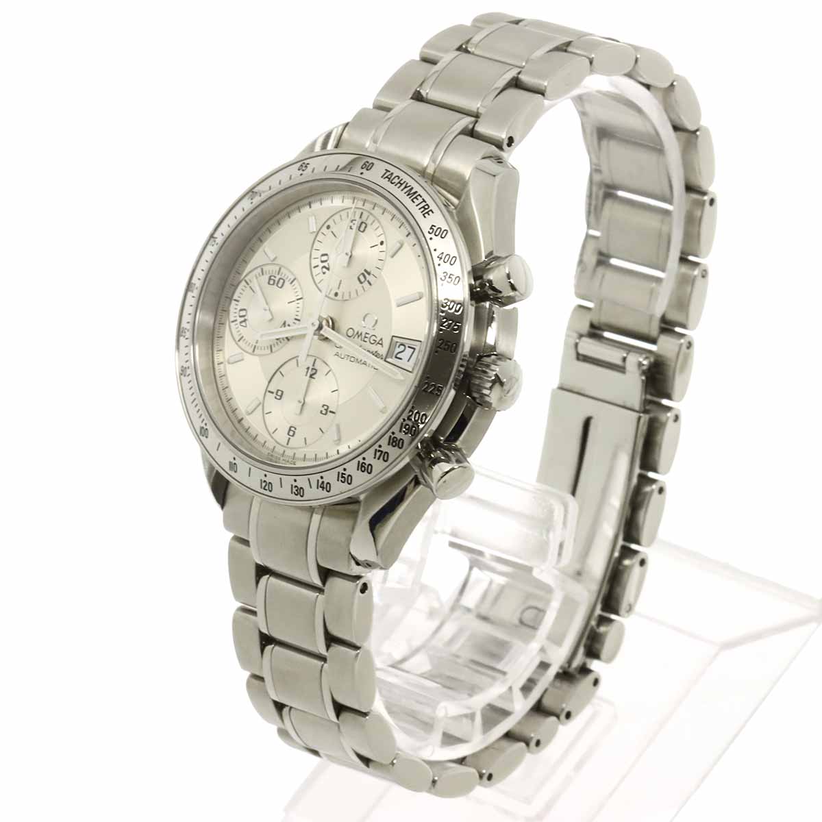 Speedmaster Date 3513 30 Chronograph Automatic Silver Dial Mens