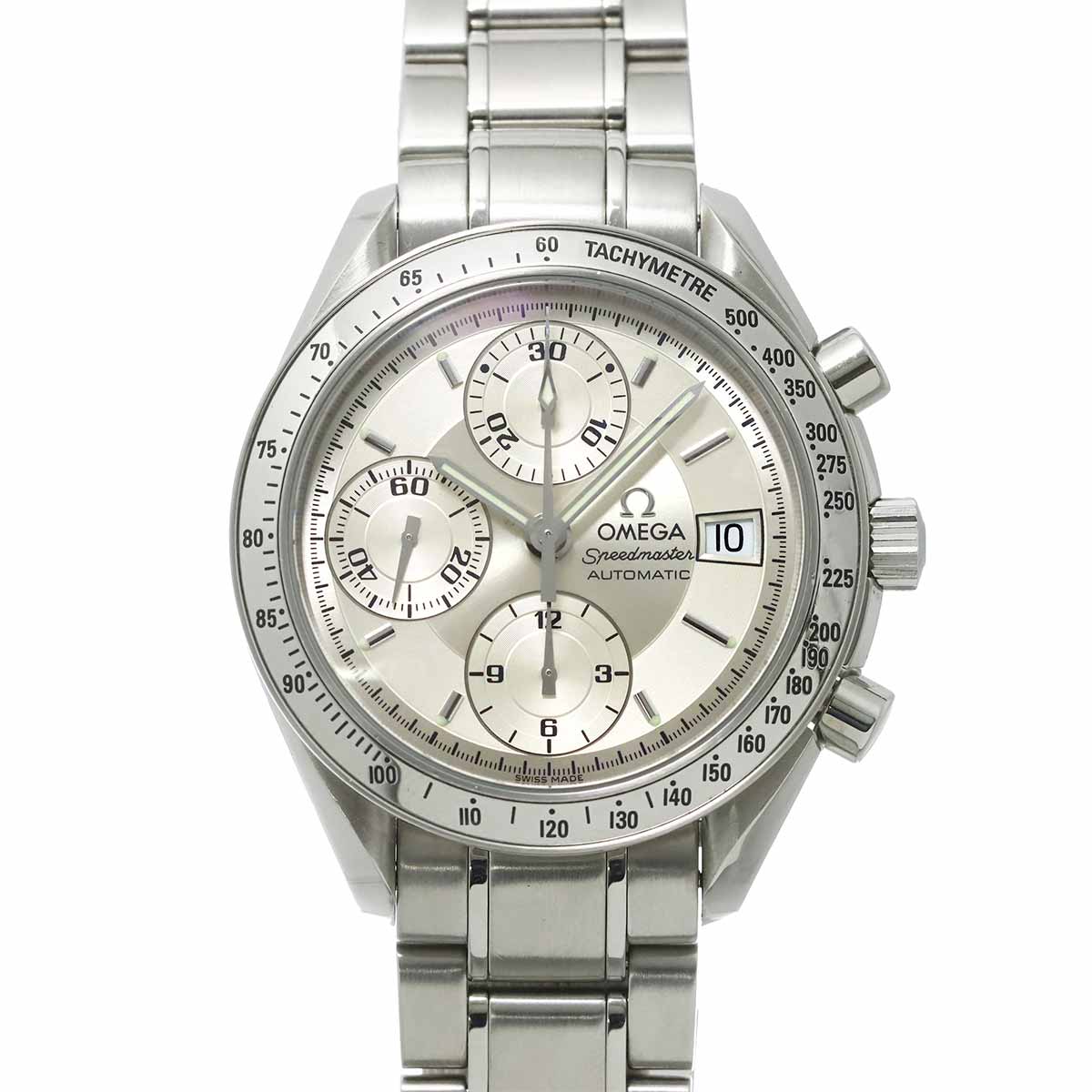 Speedmaster Date 3513 30 Chronograph Automatic Silver Dial Mens