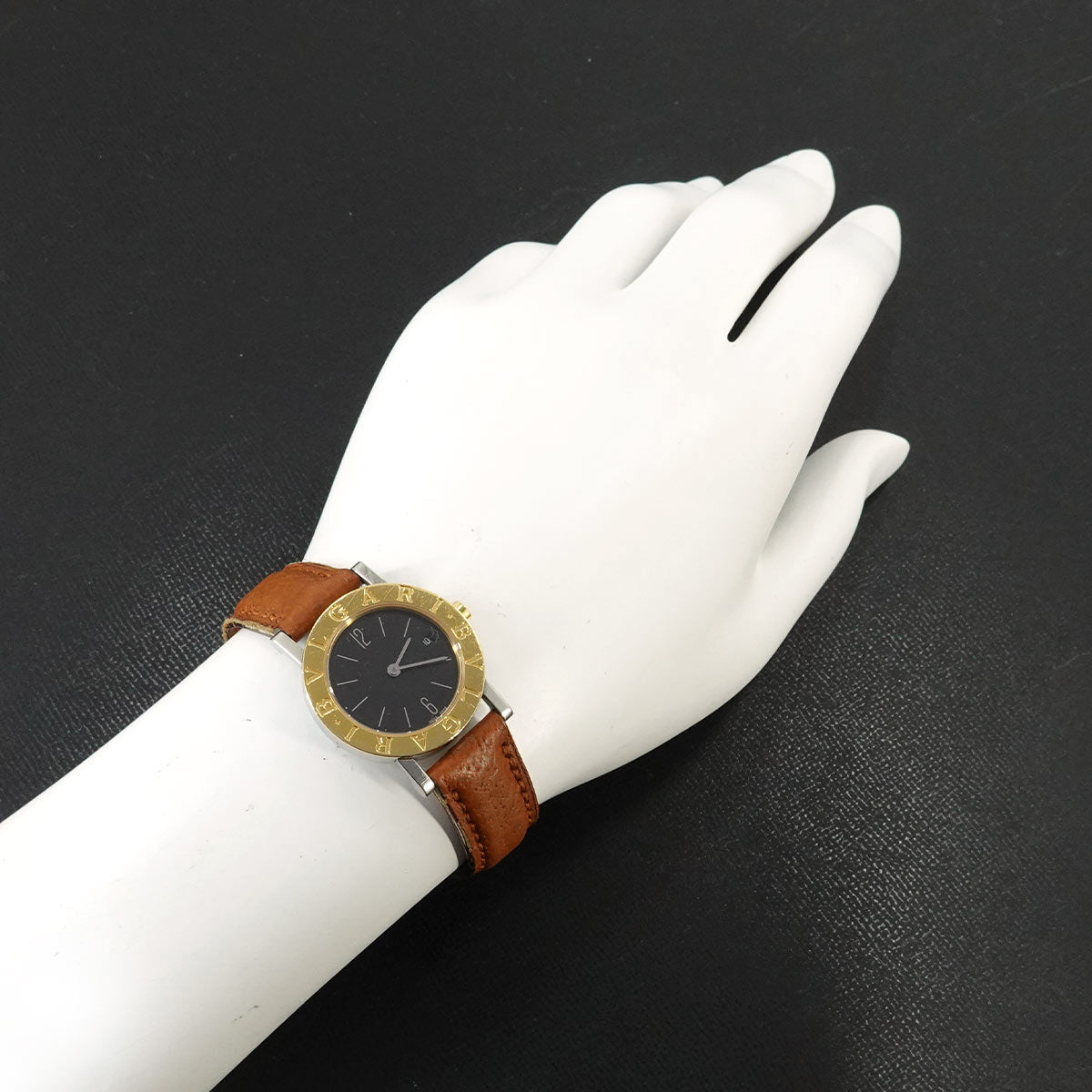 BVLGARIBVLGARI BB26SGL YG Black Dial Quartz Ladies Watch