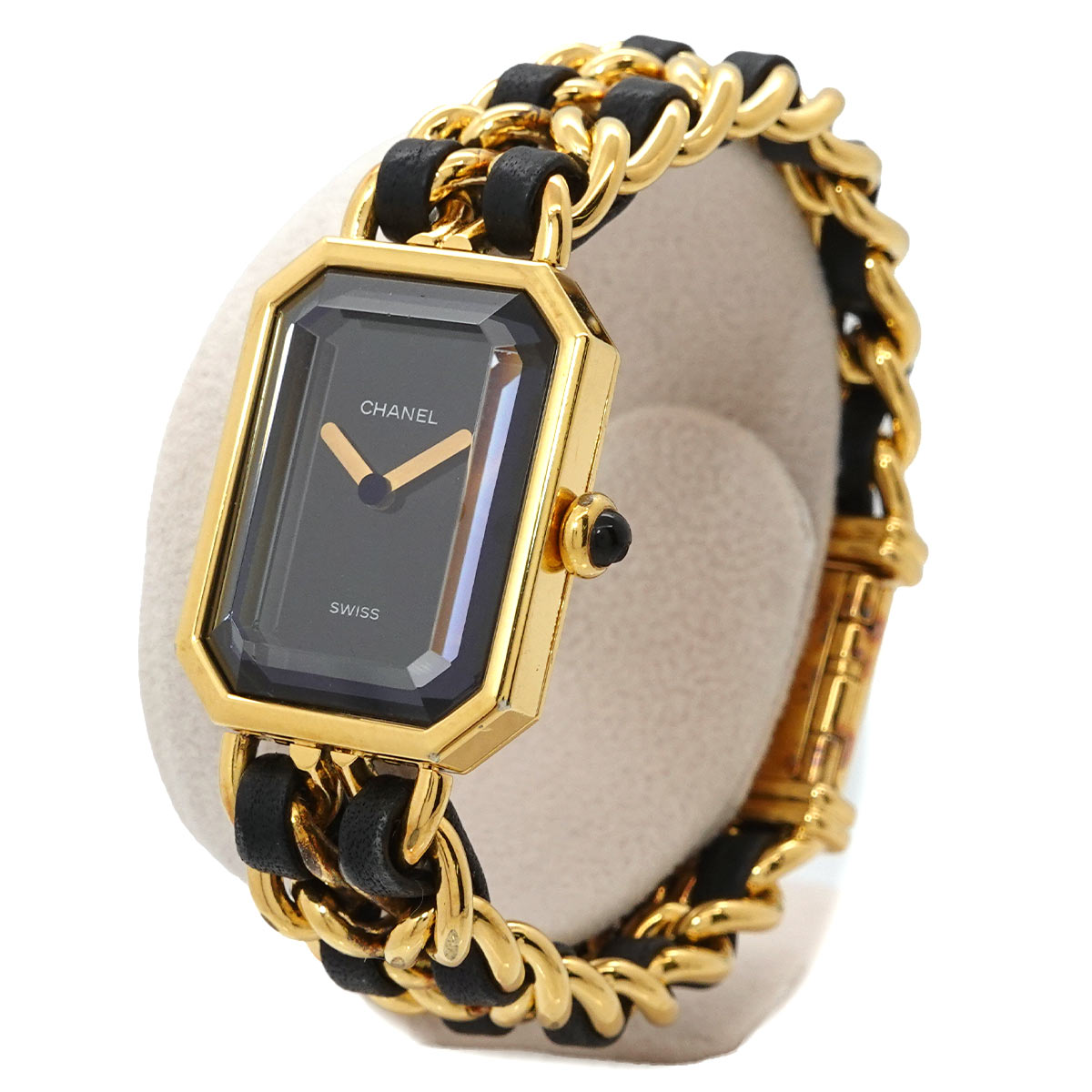 Premiere Size S H0001 Vintage Quartz Black Dial Ladies Watch