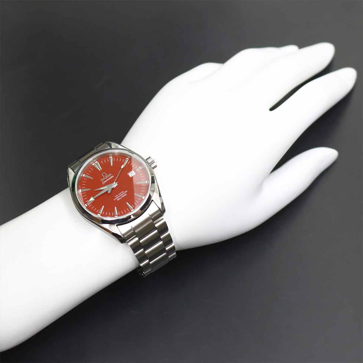 Seamaster Aqua Terra Co-axial 2503.60 Date Red Dial Mens