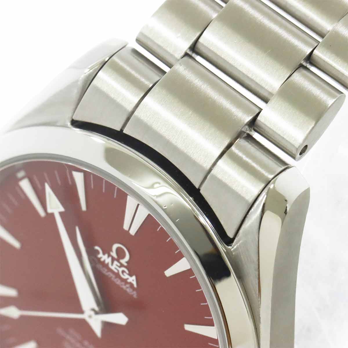 Seamaster Aqua Terra Co-axial 2503.60 Date Red Dial Mens