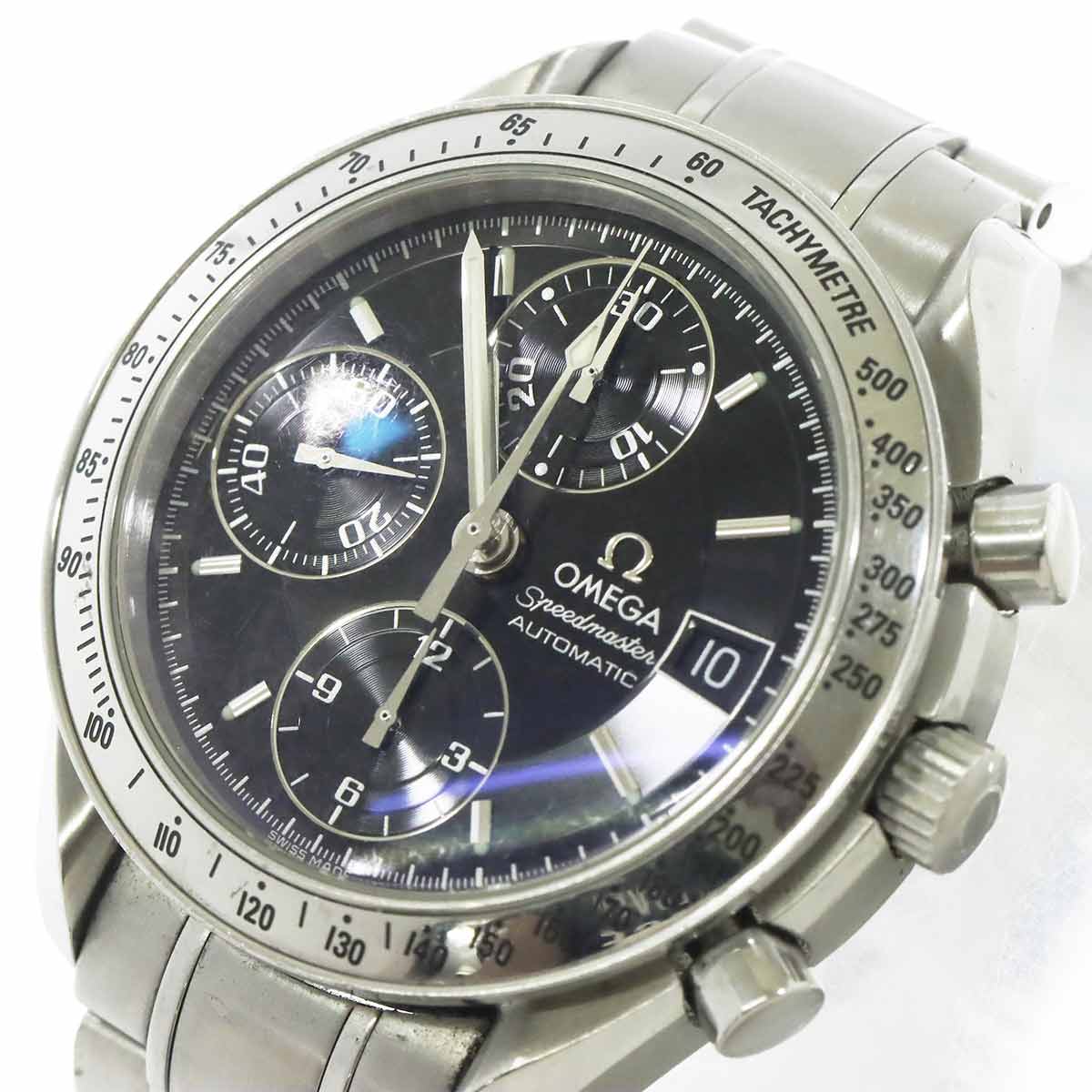 Speedmaster Date 3513 50 Chronograph Automatic Black Dial Mens