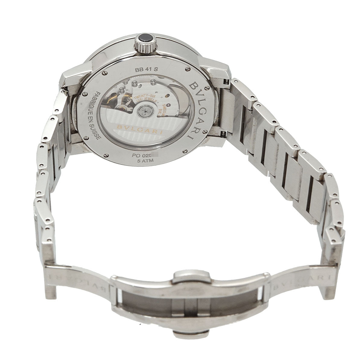 BVLGARIBVLGARI BB41S Automatic Date Blue Dial Mens Watch