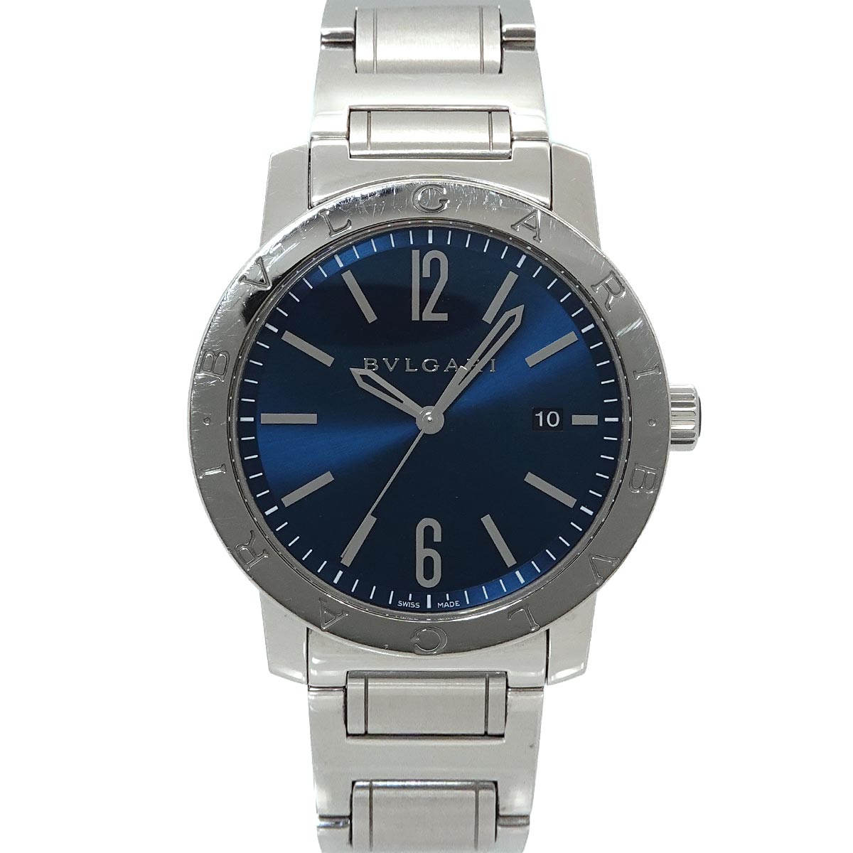 BVLGARIBVLGARI BB41S Automatic Date Blue Dial Mens Watch